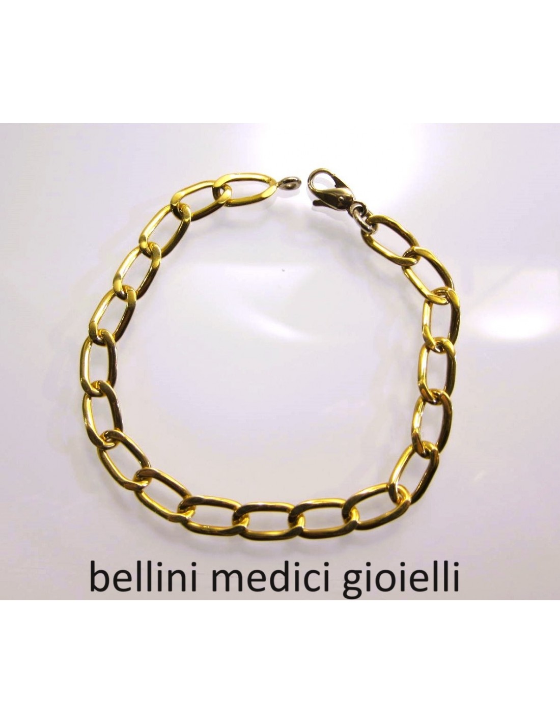 Bracciale In Oro Giallo A Maglia Rettangolare